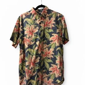 Ralph Lauren Short Sleeve Floral Button Down Shirt - Hawaiian, beach party theme